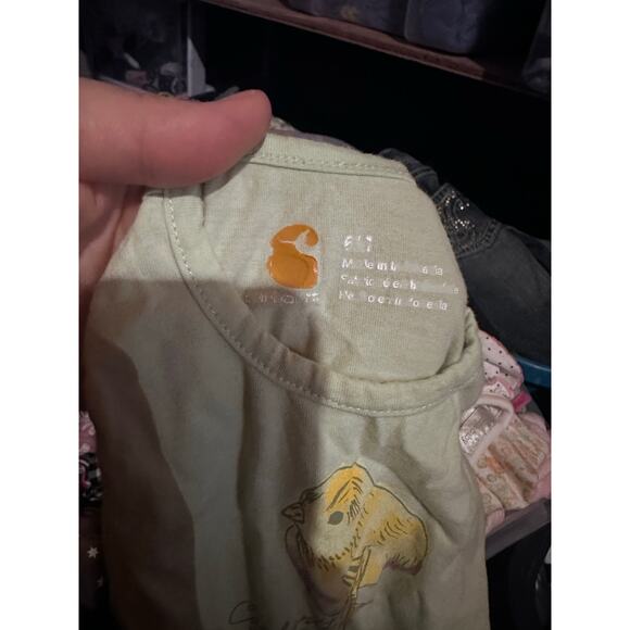 Carhartt Baby Green Short Sleeve Bodysuit - Size 6 Months - Picture 4 of 4